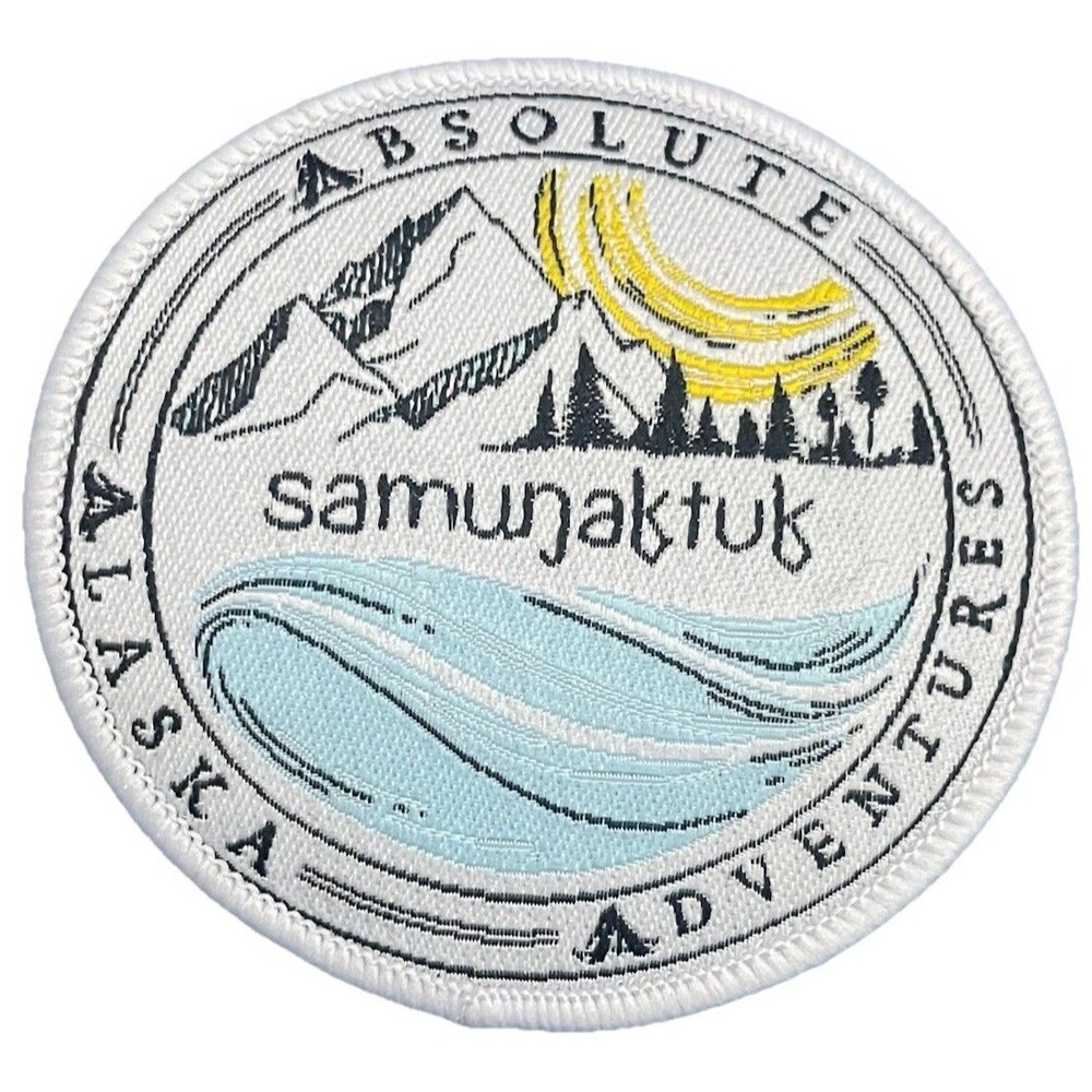 Vintage Absolute Adventures Samunaktuk Alaska Patch Brooks Range Souvenir 2.5”